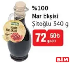 ŞİTOĞLU %100 NAR EKŞİSİ 340 G fiyat ve kampanya bilgisi